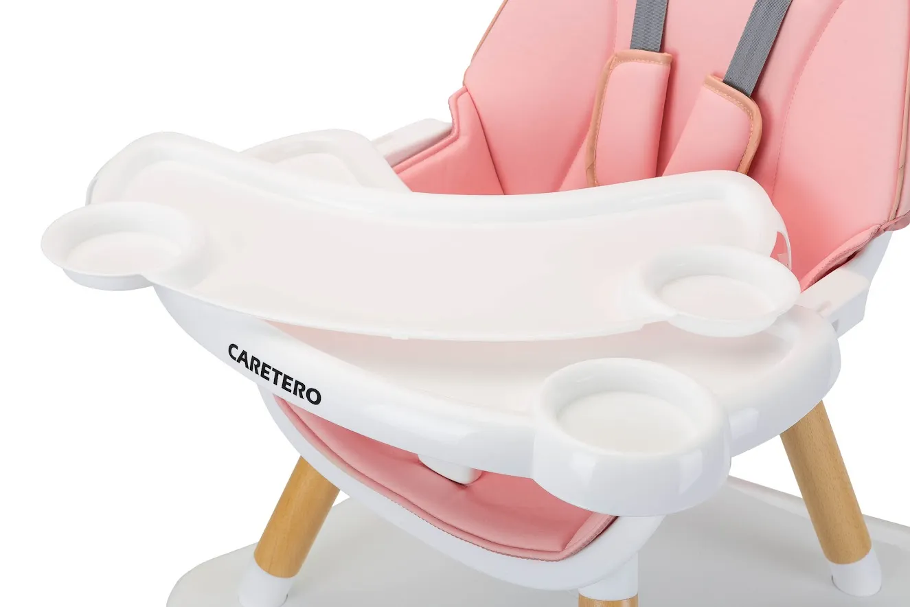 Дитячий стільчик для годування Caretero Tuva Pink